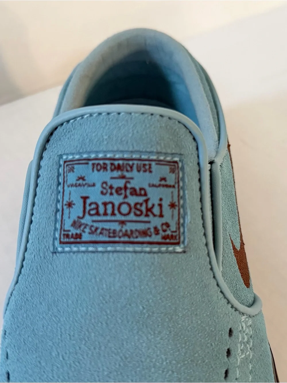 Rare New Nike Zoom Stefan Janoski+ Slip SB Denim Turquoise Men Size 6